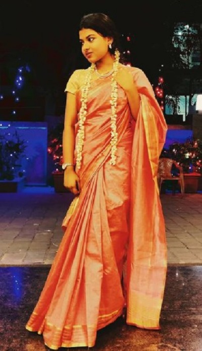 Arunita Kanjilal wearing a traditional sari