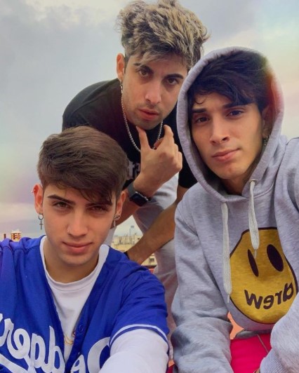 Augusto Gimenez with YouTuber Nahuel Pietraszek and brother Amiel Gimenez