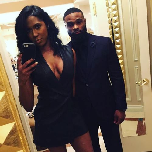 Averi Woodley with her husband Tyron Woodley