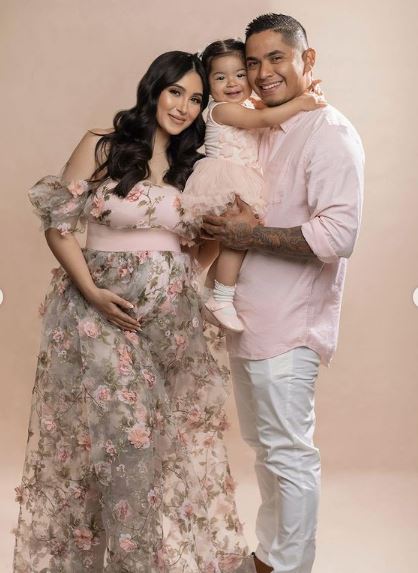 BeautyyBird with her husband Valentin Torres and daughter Jaylin Valentina