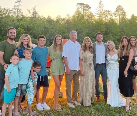 Becca Tilley along with her mother, father, siblings
