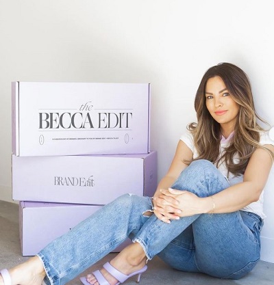 Becca Tilley while promoting product