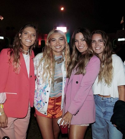 Becca Tilley with her friends