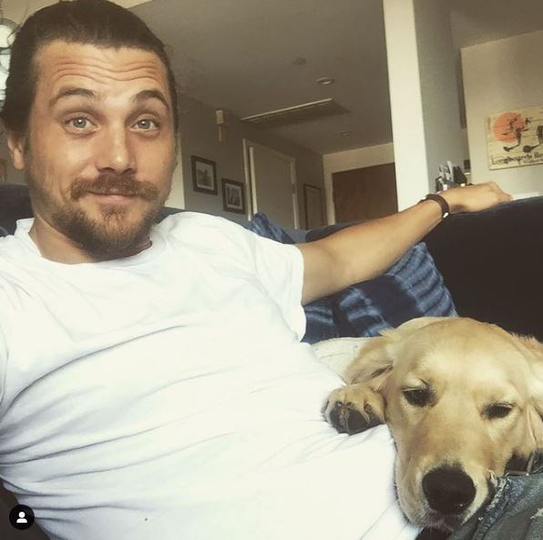 Ben Robson and his pet dog
