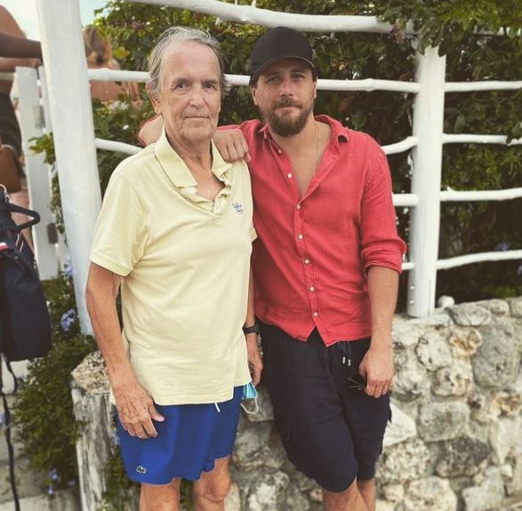 Ben Robson with his dad