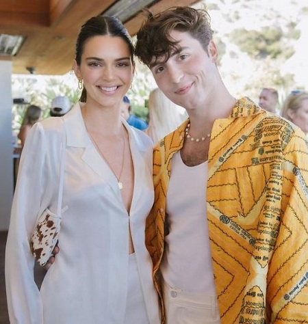 Benito Skinner was photographed with his favorite model Kendall Jenner