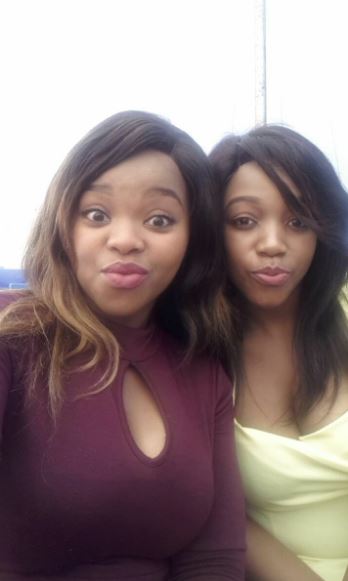 Boohle with her sister Zinhle Bri Manyathi