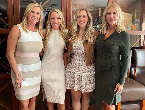 Briana Culberson with her mother Vicki Gunvalson and family members