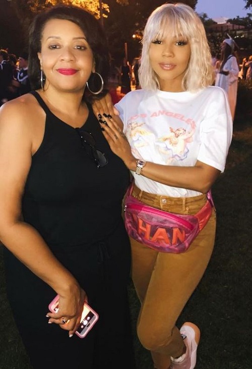 Brittni Mealy with her mother Sheila R