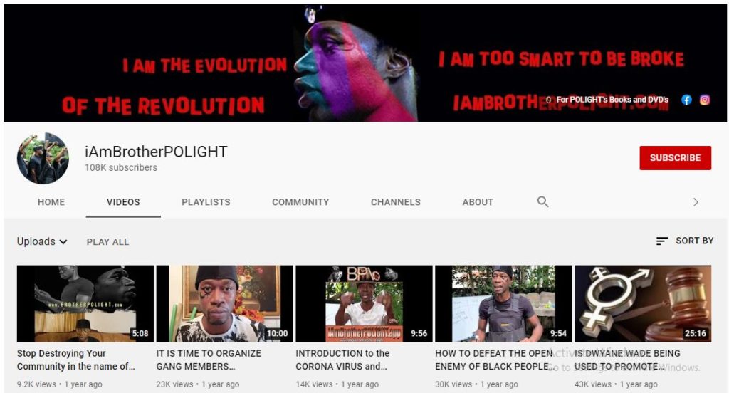 Brother Polight's Youtube channel