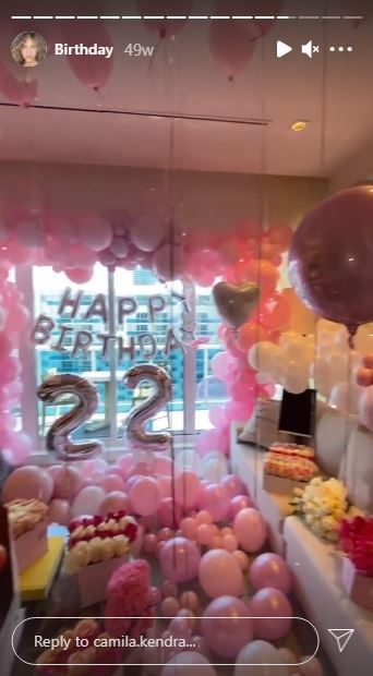 Camila Kendra celebrated her 22nd birthday in 2020