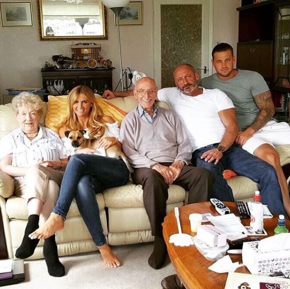 Carl Woods with his family