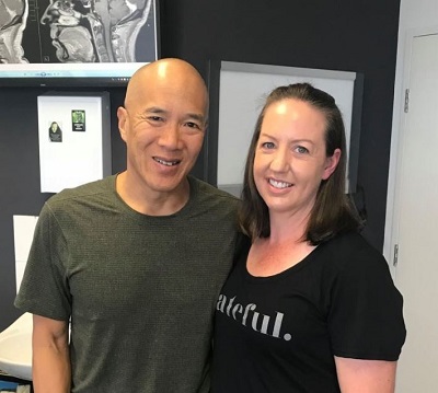 Charlie Teo with a patient