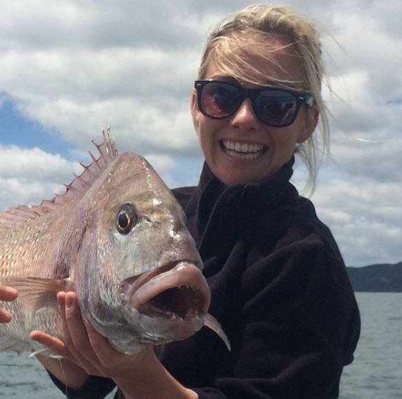Charlotte Bellis loves fishing