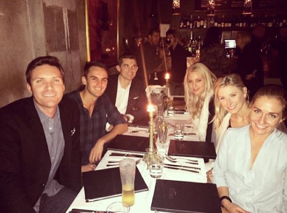 Charlotte Bellis with her friends