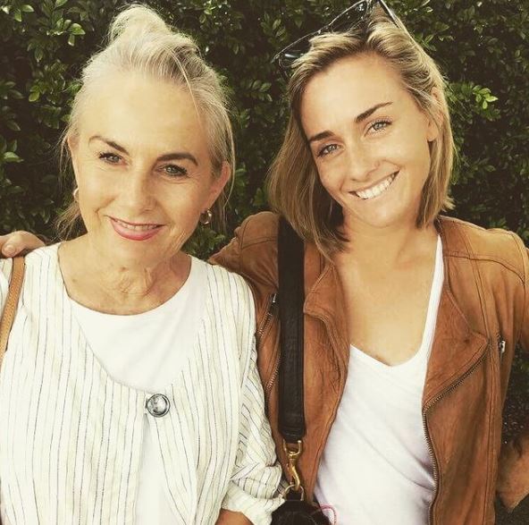 Charlotte Bellis with her mother Barbara Bellis