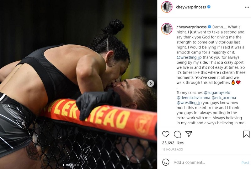 Cheyanne Buys and her husband JP Buys became the second married couple who are signed by UFC