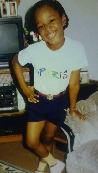 Childhood image of Anita Okoye