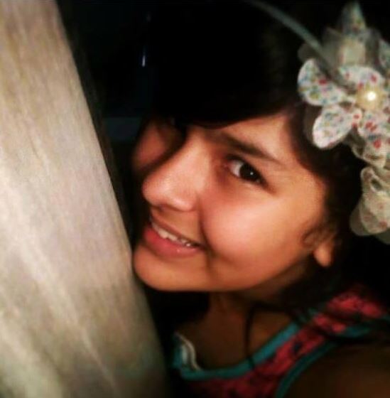 Childhood image of Nidhi Bhanushali