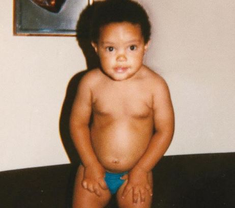 Childhood image of Robert Noah son Trevor Noah