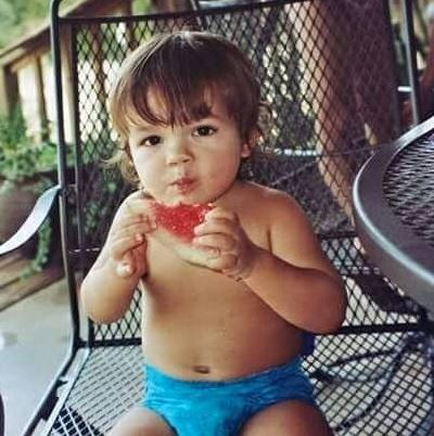 Childhood photo of Ian Ousley