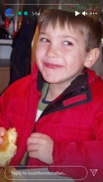 Childhood photo of Louis Thornton-Allan