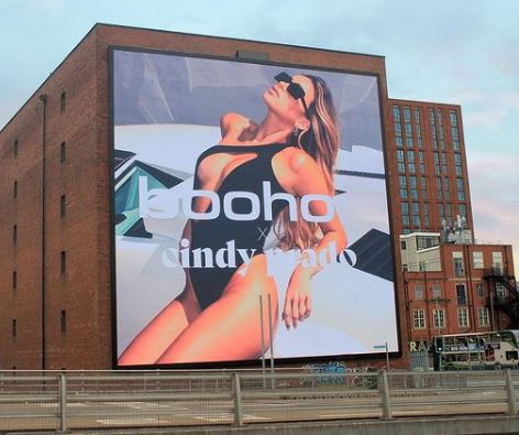 Cindy Prado modeled for Boohoo product