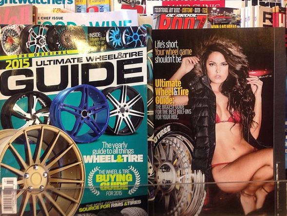 Constance Nunes appeared on the cover of Ultimate Wheel & Tire Guide
