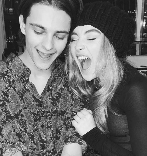 Corey Fogelmanis was rumored to be in a relationship with his girlfriend Sabrina Carpenter