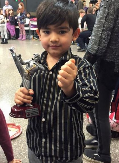 Cormier's first trophy in Taekwondo