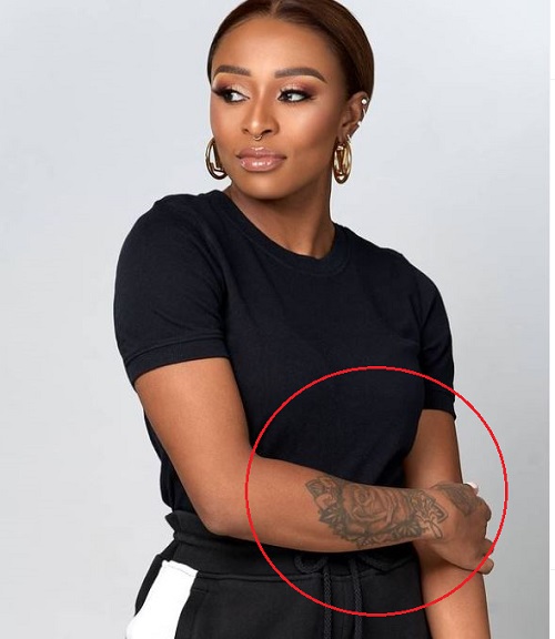 DJ Zinhle tattoo