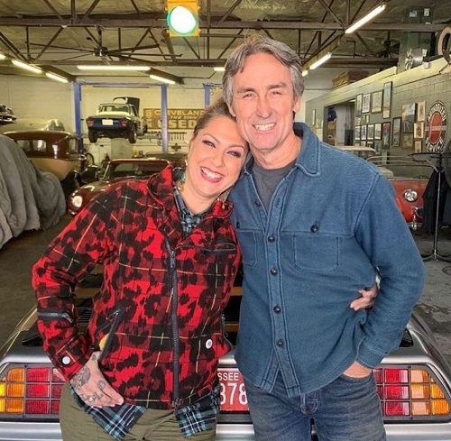 Danielle Colby was photographed with Mike Wolfe