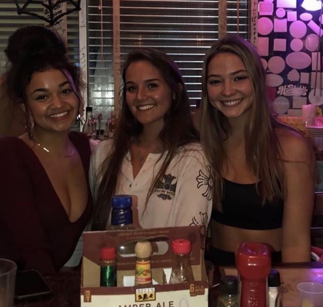 Elaine Siemek and her friends