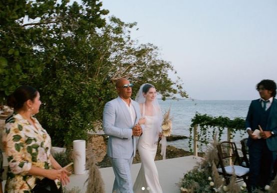 Famous Actor Vin Diesel Walks Meadow Walker Down the Aisle