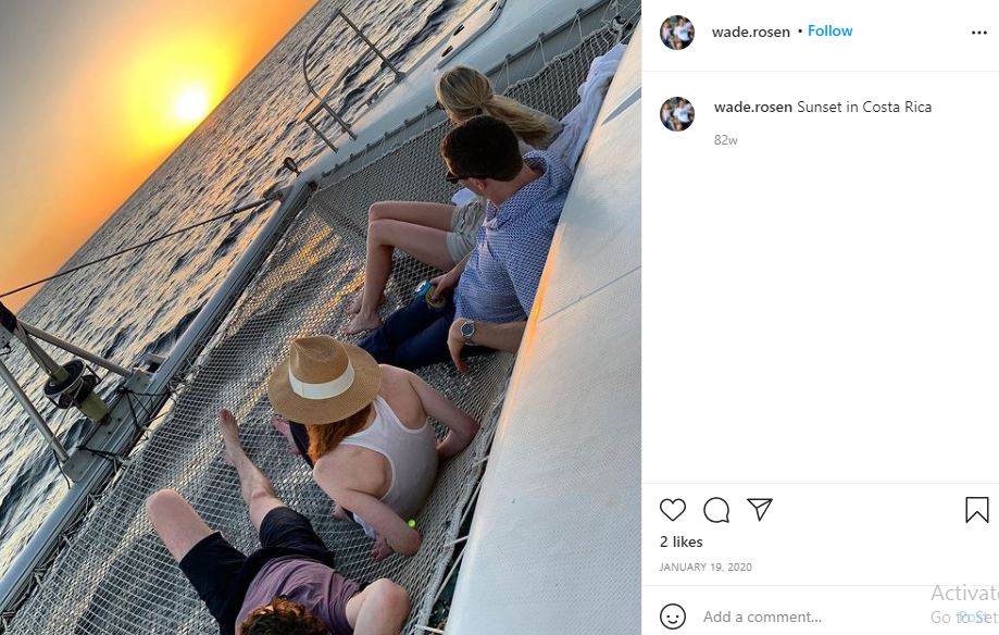 First Instagram post of Wade Rosen