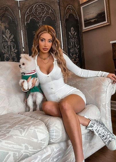 Francesca Farago and her pet dog Romeo Jonathan Webb