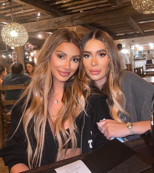 Francesca Farago with Demi Sims