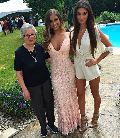 Francesca Farago with her sister Katie Webb
