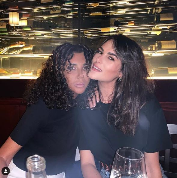Francesca Sofia Novello and her mother