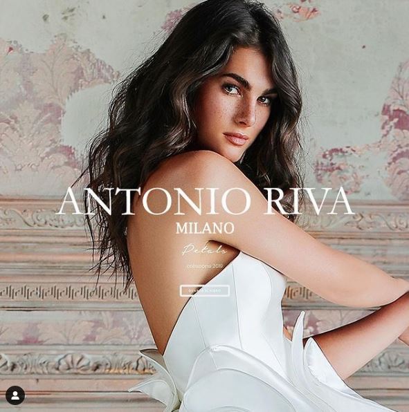 Francesca Sofia Novello modeled for Antonio Riva Milano