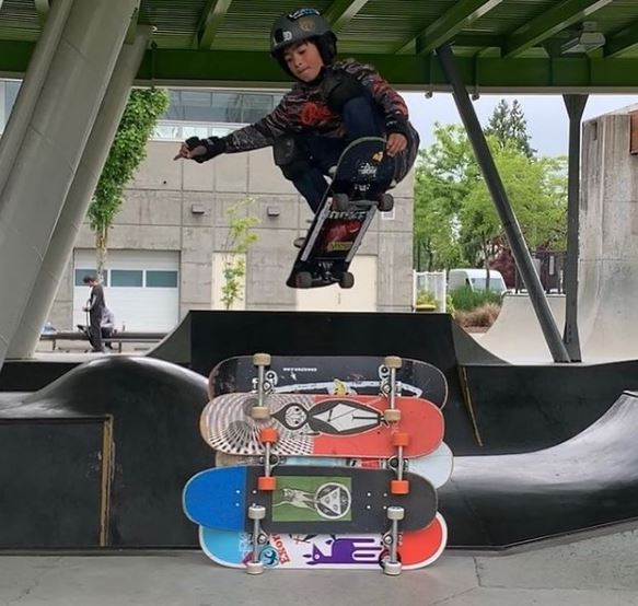 Gordon Cormier is a trained skateboarder