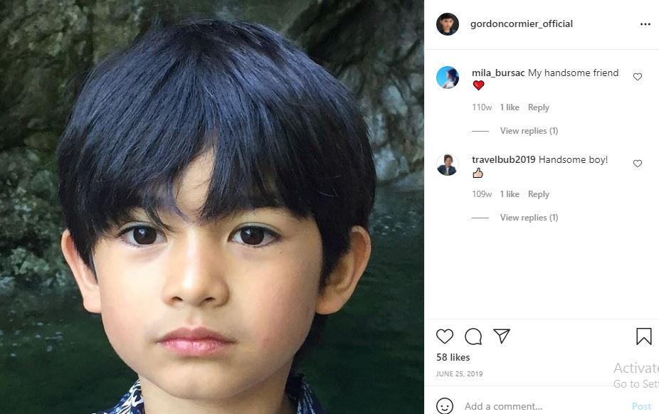 Gordon Cormier's first Instagram post