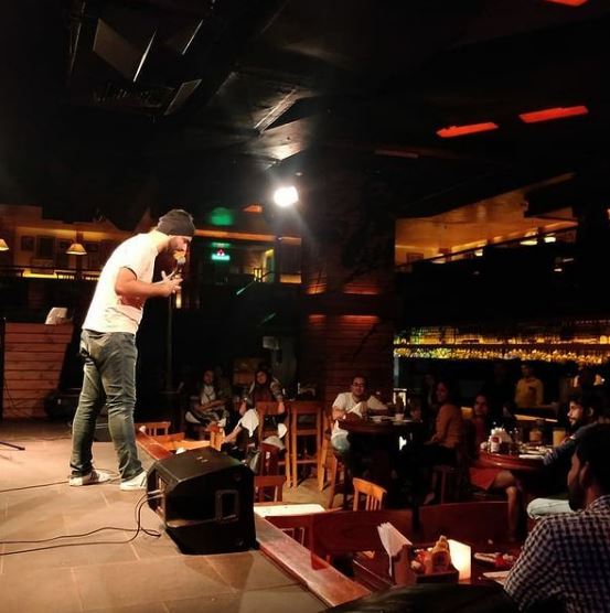 Harsh Gujral attended a live show in Gurgaon