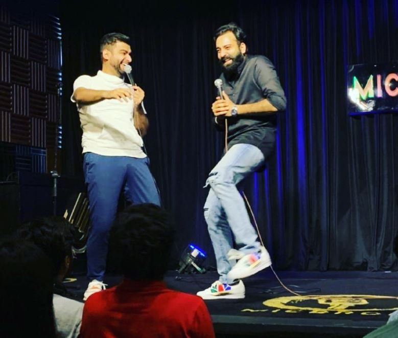 Harsh Gujral with Comedian Anurag Bassi