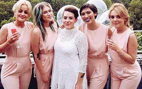ISABELLA WITH HER BRIDESMAIDS ON HER WEDLOCK
