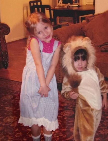 Ian Ousley's childhood photo with his sister Annalise Ousley