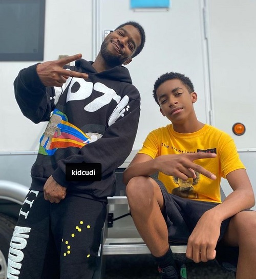 Isaiah Russell-Bailey was napped alongside Kid Cudi (American rapper)