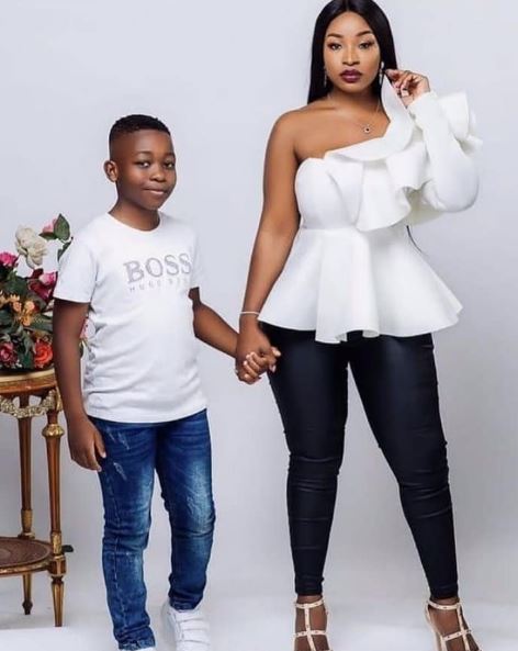 Jackie B and her son Nathan