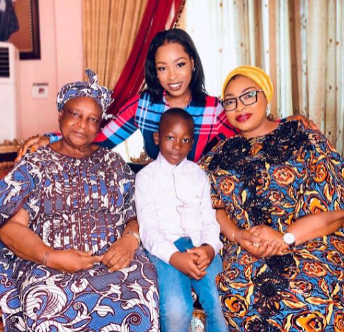 Jackie B with her family