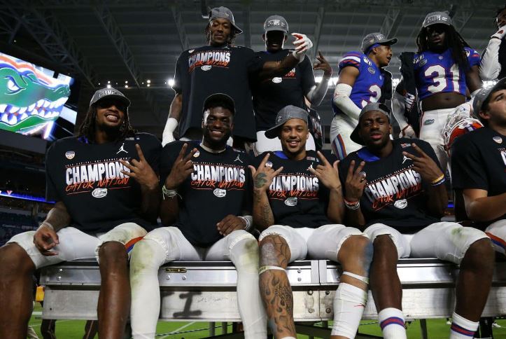 Jacob Copeland with Gator team